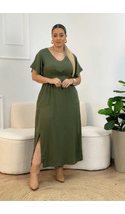 Vestido-Midi-Viscose-Bolso-Frontal-Plus-Size-VERDE